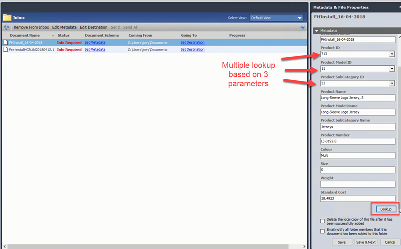 Schema lookup with multiple lookup fields