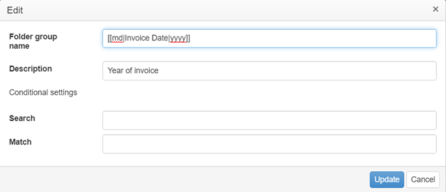 Merge tag auto-filing template example