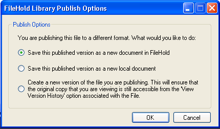 Brava viewer publishing options