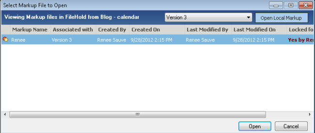 Brava viewer open markup