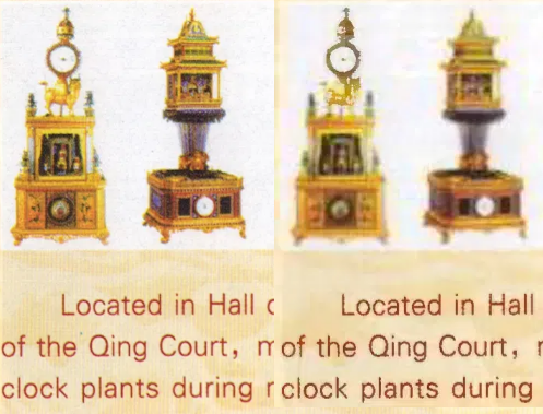 Compression colour comparison