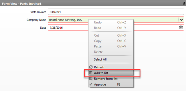 SmartSoft Capture add to list on the fly