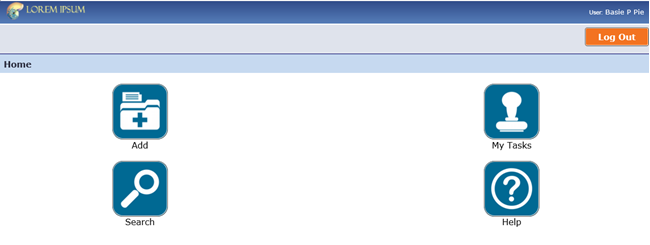Mobile FileHold custom home screen
