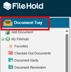 web client document tray icon